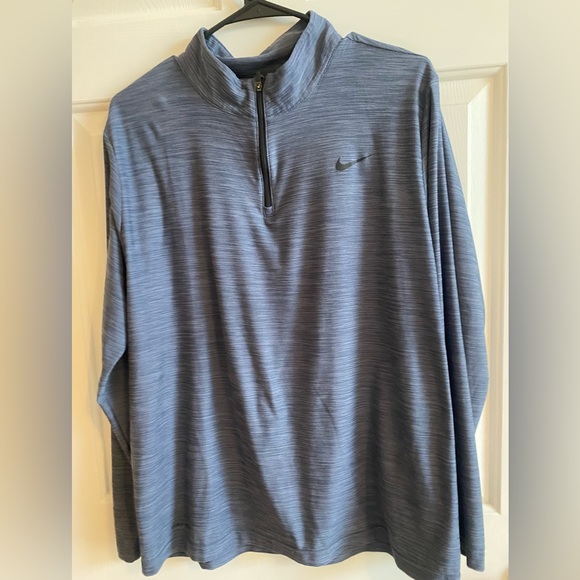 Nike men’s blue Dri-fit pullover size large. Like new. - Picture 1 of 5